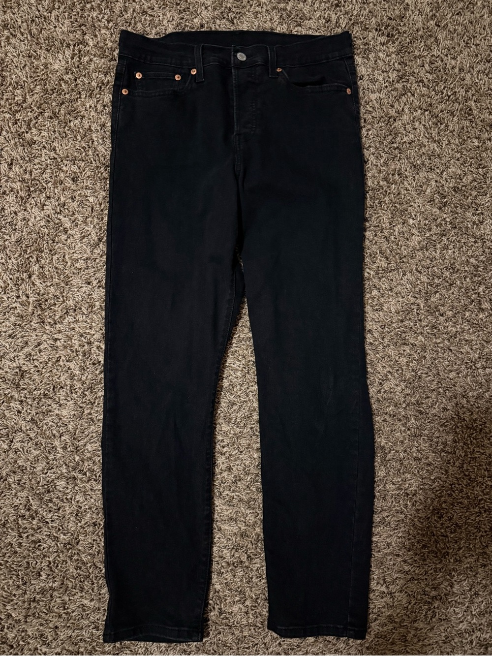 Levi's High Rise Black Skinny Jeans